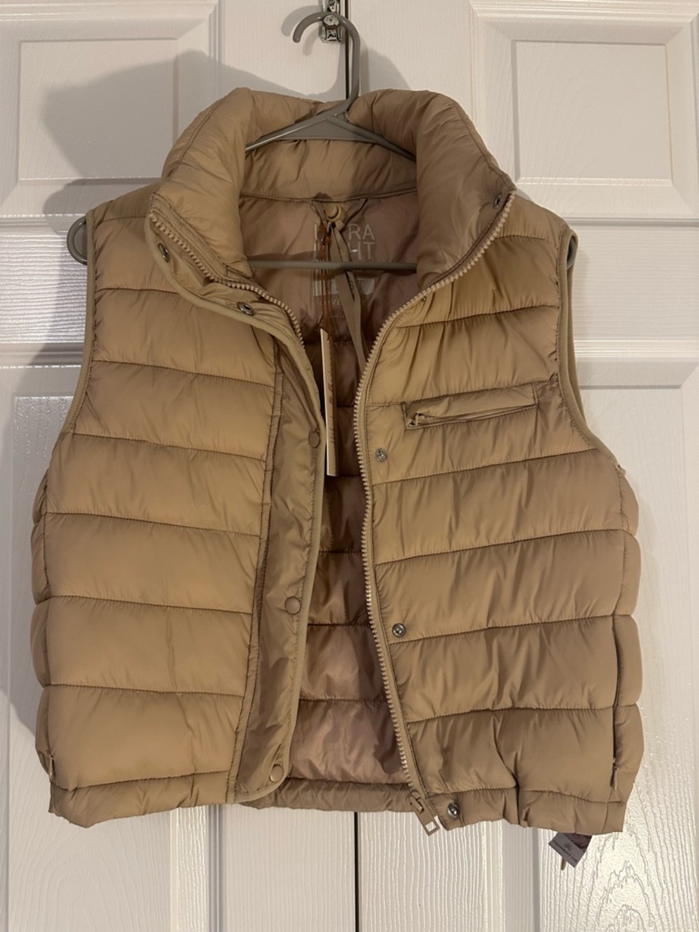 Love Tree Beige Tan Puffer Vest